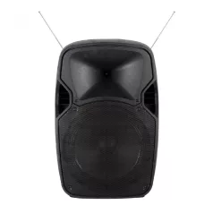   SAL PAB 31BT Nagy teljesítményű hordozható aktív Hangfal 200w bluetooth aktív hangfal súly 8kg - 2db Vezeték nélküli Mikrofonnal 40m professzionális Hordozható zenekari hangdoboz PAB 31BT 30cm mélynyo