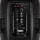 SAL PAB 31BT Nagy teljesítményű hordozható aktív Hangfal 200w bluetooth aktív hangfal súly 8kg - 2db Vezeték nélküli Mikrofonnal 40m professzionális Hordozható zenekari hangdoboz PAB 31BT 30cm mélynyo