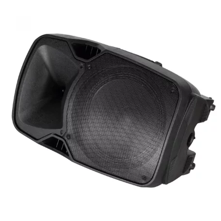 Hordozható zenekari hangdoboz, 30cm, akku, 2xMIC