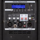 SAL PAP43BT professzionális hangdoboz, 38cm mélysugárzó, ma. 1200 W, aktív zenekari hangdoboz, Bluetooth, MP3, USB, SD, multimédia lejátszó, digitális kijelző