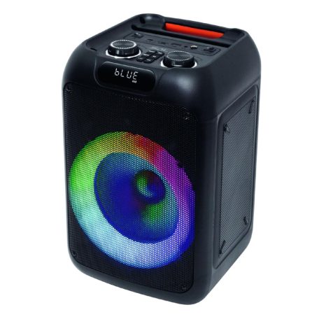 SAL PAR200 hordozható party hangfal, 50W, 2-utas, erőteljes mélyhangzás, Bluetooth, MP3, digitális kijelző, LED fényeffekt