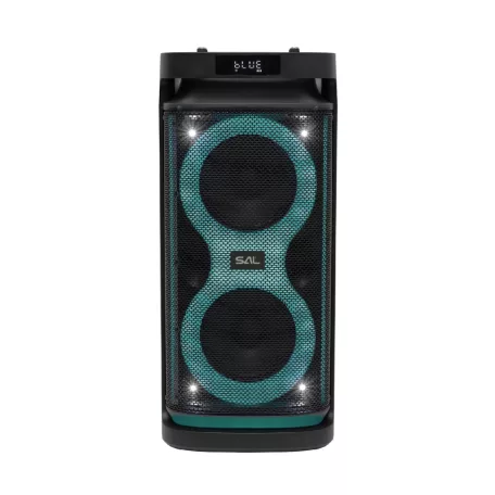 SAL PAR2100BT party hangdoboz, 80W, beépített akkumulátor és LED fénnyel, Bluetooth, AUX és mikrofon bemenetek, 2-utas, 3 hangszóró