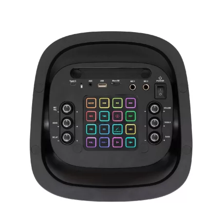 SAL PAR2100BT party hangdoboz, 80W, beépített akkumulátor és LED fénnyel, Bluetooth, AUX és mikrofon bemenetek, 2-utas, 3 hangszóró