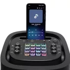 SAL PAR2100BT party hangdoboz, 80W, beépített akkumulátor és LED fénnyel, Bluetooth, AUX és mikrofon bemenetek, 2-utas, 3 hangszóró