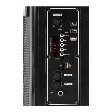 Party hangdoboz, 165mm, akku, BT, LED