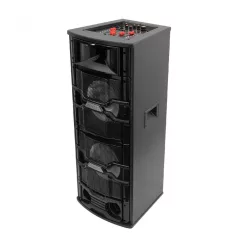   SAL PAR221DJ Party hangdoboz, 2x25cm, 2xMIC, BT/MP3 HANGFAL 2db mikrofonnal