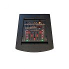 SAL PAR221DJ Party hangdoboz, 2x25cm, 2xMIC, BT/MP3 HANGFAL 2db mikrofonnal