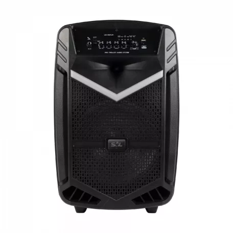 SAL PAR 30BT Nagy teljesítményű aktív Hangfal 60w bluetooth kapcsolat TWS lehetőség súly 6kg - professzionális Hordozható hangdoboz 30cm mélynyomó Party hangdoboz, 30cm, akku, BT, LED