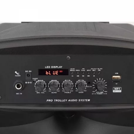 SAL PAR 30BT Nagy teljesítményű aktív Hangfal 60w bluetooth kapcsolat TWS lehetőség súly 6kg - professzionális Hordozható hangdoboz 30cm mélynyomó Party hangdoboz, 30cm, akku, BT, LED