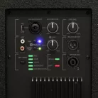 SAL PAS10W43S professzionális oszlopsugárzó hangrendszer, max. 800 W, 25cm mélysugárzó, 4x3” szélessávú satellit hangszóró, aktív zenekari hangdoboz, Bluetooth, fém állvány