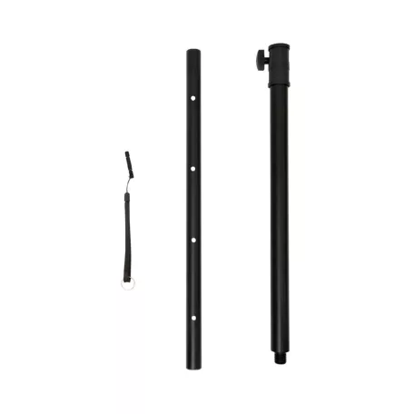 SAL PAS10W43S professzionális oszlopsugárzó hangrendszer, max. 800 W, 25cm mélysugárzó, 4x3” szélessávú satellit hangszóró, aktív zenekari hangdoboz, Bluetooth, fém állvány