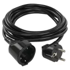 Hosszabbító 3 m / 1 aljzat / fekete / PVC / 1,5 mm2