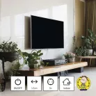 Hosszabbító 1,5 m / 3 aljzat / kapcsolós / fekete / PVC / 1,5 mm2