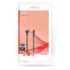 Tápkábel | Euro Férfi | IEC-320-C7 | Egyenes | Egyenes | Nikkelezett | 5.00 m | Kerek | PVC | Fekete | Doboz