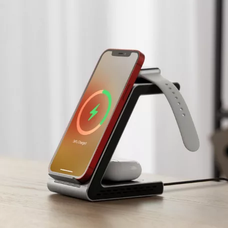 3 in 1 vezeték nélküli töltőállomás