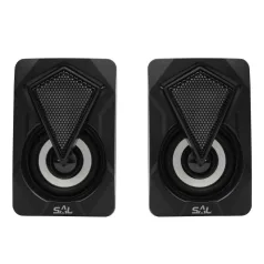   SAL PCS 230 multimédia hangszórópár, 2x3 W, RGB LED effekt, AUX, BT, USB tápkábel