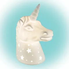 Porcelán Unikornis, 230V~/50Hz, E14, max 25W