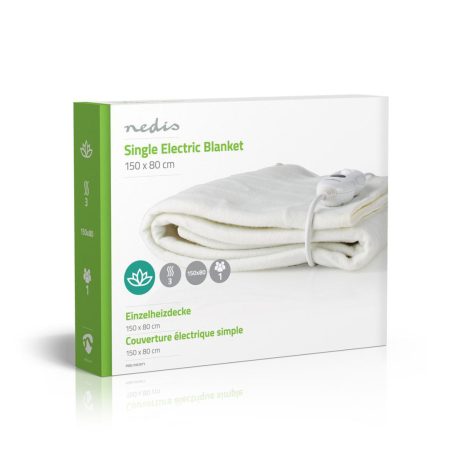 Elektromos Takaró | Alsótakaró | 1 Személy | 150 x 80 cm | 3 Hőbeállítások | Mosható | Túlmelegedés elleni védelem | Poliészter