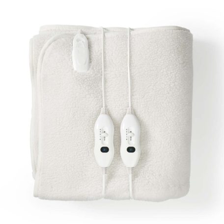 Elektromos Takaró | Alsótakaró | 2 Személy | 160 x 140 cm | 3 Hőbeállítások | Mosható | Túlmelegedés elleni védelem | Poliészter / szintetikus Gyapjú