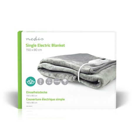 Elektromos Takaró | Alsótakaró | 1 Személy | 150 x 80 cm | 9 Hőbeállítások | Mosható | Túlmelegedés elleni védelem | Digitális vezérlés | Gyapjú / Poliészter