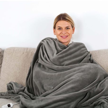 Elektromos Takaró | Felsőtakaró | 2 Személy | 200 x 180 cm | 9 Hőbeállítások | Mosható | Túlmelegedés elleni védelem | Digitális vezérlés | Gyapjú