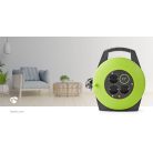 Kábel tekercs | Földelt csatlakozó | 10.0 m | 3000 W | 16 A | Földelés típusa: Oldal Érzékelő | 230 V AC 50/60 Hz | Aljzat szög: 90 ° | H05VV-F 3G1.5mm² | Biztosíték: Igen | Fekete / Zöld