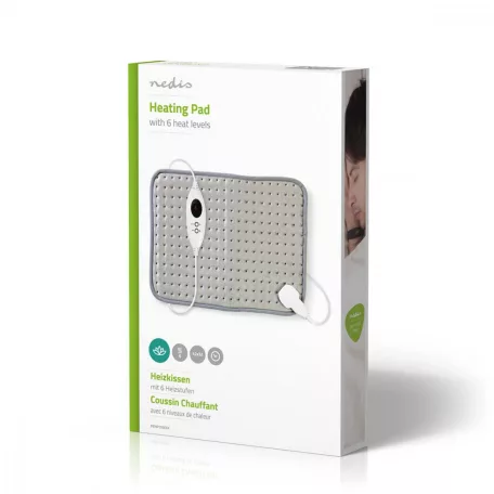 Nedis elektromos derék melegítő  Fűtés Pad | 6 Hőbeállítások | Túlmelegedés elleni védelem | Mosható fűtőpárna