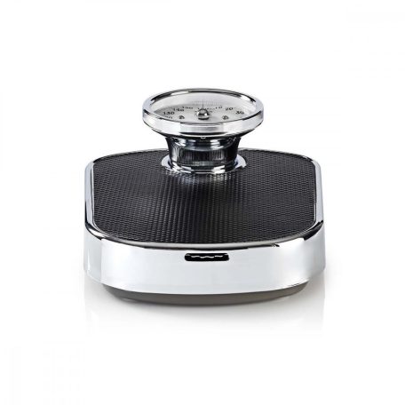 Személyes skála | Analóg | Fekete | Gumi | Csúszás gátló felület | Maximális súlymérési kapacitás: 160 kg