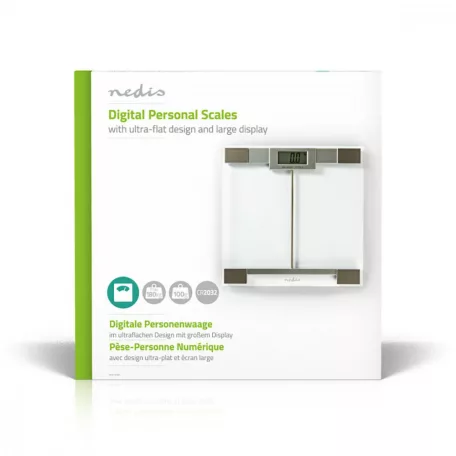 Személyes skála | Digitális | Átlátszó | Edzett Üveg | Maximális súlymérési kapacitás: 180 kg