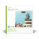 Személyes skála | Digitális | Kövek | Edzett Üveg | Maximális súlymérési kapacitás: 150 kg