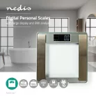 Személyes skála | Digitális | Ezüst | Edzett Üveg | Maximális súlymérési kapacitás: 180 kg | Testelemzés