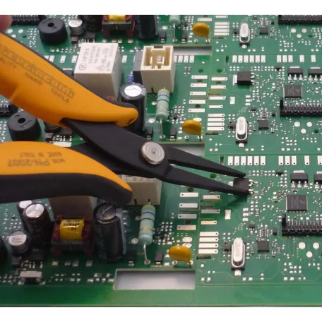 Lapos orrú fogó hosszú, fogazott állkapoccsal