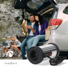 Inverter módosult szinuszhullám | Bemeneti feszültség: 12 V DC | Eszköz táp kimeneti csatlaakozó(k): Type F (CEE 7/3) / USB-A | 230 V AC 50 Hz | 150 W | Kimenő csúcs teljesítmény: 300 W | Szivargyújtó Csatlakozó | Ezüst