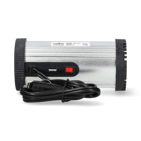 Inverter módosult szinuszhullám | Bemeneti feszültség: 12 V DC | Eszköz táp kimeneti csatlaakozó(k): Type F (CEE 7/3) / USB-A | 230 V AC 50 Hz | 150 W | Kimenő csúcs teljesítmény: 300 W | Szivargyújtó Csatlakozó | Ezüst