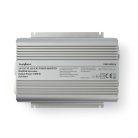 Inverter módosult szinuszhullám | Bemeneti feszültség: 24 V DC | Eszköz táp kimeneti csatlaakozó(k): Type F (CEE 7/3) | 230 V AC 50 Hz | 1000 W | Kimenő csúcs teljesítmény: 2400 W | Akkumulátor Saru | Ezüst