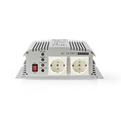   Inverter módosult szinuszhullám | Bemeneti feszültség: 12 V DC | Eszköz táp kimeneti csatlaakozó(k): Type F (CEE 7/3) | 230 V AC 50 Hz | 1000 W | Kimenő csúcs teljesítmény: 2400 W | Akkumulátor Saru | Ezüst
