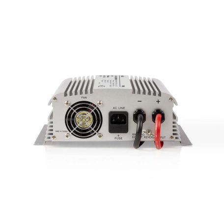 Inverter módosult szinuszhullám | Bemeneti feszültség: 12 V DC | Eszköz táp kimeneti csatlaakozó(k): Type F (CEE 7/3) | 230 V AC 50 Hz | 1000 W | Kimenő csúcs teljesítmény: 2400 W | Akkumulátor Saru | Ezüst