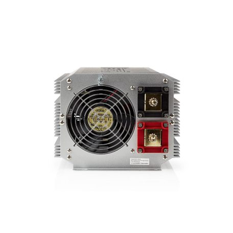 Inverter módosult szinuszhullám | Bemeneti feszültség: 12 V DC | Eszköz táp kimeneti csatlaakozó(k): Type F (CEE 7/3) | 230 V AC 50 Hz | 2500 W | Kimenő csúcs teljesítmény: 5000 W | Csavaros Kapocs | Ezüst