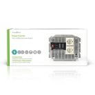 Inverter módosult szinuszhullám | Bemeneti feszültség: 12 V DC | Eszköz táp kimeneti csatlaakozó(k): Type F (CEE 7/3) | 230 V AC 50 Hz | 2500 W | Kimenő csúcs teljesítmény: 5000 W | Csavaros Kapocs | Ezüst