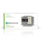 Inverter módosult szinuszhullám | Bemeneti feszültség: 24 V DC | Eszköz táp kimeneti csatlaakozó(k): Type F (CEE 7/3) | 230 V AC 50 Hz | 2500 W | Kimenő csúcs teljesítmény: 5000 W | Csavaros Kapocs | Ezüst