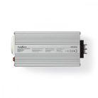 Inverter módosult szinuszhullám | Bemeneti feszültség: 24 V DC | Eszköz táp kimeneti csatlaakozó(k): Type F (CEE 7/3) / USB-A | 230 V AC 50 Hz | 300 W | Kimenő csúcs teljesítmény: 600 W | Akkumulátorsaruk + Szivargyújtó | Ezüst