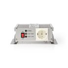 Inverter módosult szinuszhullám | Bemeneti feszültség: 12 V DC | Eszköz táp kimeneti csatlaakozó(k): Type F (CEE 7/3) | 230 V AC 50 Hz | 600 W | Kimenő csúcs teljesítmény: 1500 W | Akkumulátor Saru | Ezüst