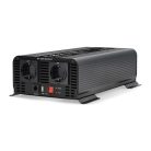 Inverter tiszta szinuszos | Bemeneti feszültség: 12 V DC | Eszköz táp kimeneti csatlaakozó(k): Type F (CEE 7/3) / USB-A / USB-C™ | 230 V AC 50 Hz | 1000 W | Kimenő csúcs teljesítmény: 2000 W | Csavaros Kapocs | Tiszta Szinusz Hullám | Biztosíték | Fekete