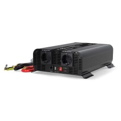   Inverter tiszta szinuszos | Bemeneti feszültség: 12 V DC | Eszköz táp kimeneti csatlaakozó(k): Type F (CEE 7/3) / USB-A / USB-C™ | 230 V AC 50 Hz | 2000 W | Kimenő csúcs teljesítmény: 4000 W | Csavaros Kapocs | Tiszta Szinusz Hullám | Biztosíték | Fekete
