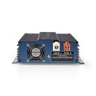 Inverter tiszta szinuszos | Bemeneti feszültség: 12 V DC | Eszköz táp kimeneti csatlaakozó(k): Type F (CEE 7/3) | 230 V AC 50 Hz | 1000 W | Kimenő csúcs teljesítmény: 2000 W | Csavaros Kapocs | Tiszta Szinusz Hullám | Biztosíték | Kék