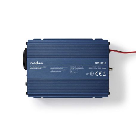 Inverter tiszta szinuszos | Bemeneti feszültség: 12 V DC | Eszköz táp kimeneti csatlaakozó(k): Type F (CEE 7/3) | 230 V AC 50 Hz | 150 W | Kimenő csúcs teljesítmény: 300 W | Szivargyújtó Csatlakozó | Tiszta Szinusz Hullám | Biztosíték | Kék