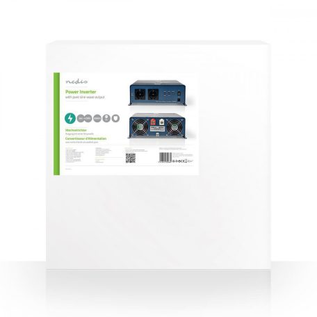 Inverter tiszta szinuszos | Bemeneti feszültség: 24 V DC | Eszköz táp kimeneti csatlaakozó(k): 2 | 230 V AC 50 Hz | 2000 W | Kimenő csúcs teljesítmény: 4000 W | Aljzat típusa: F (CEE 7/3) | Csavaros Kapocs | Tiszta Szinusz Hullám | Biztosíték | Kék