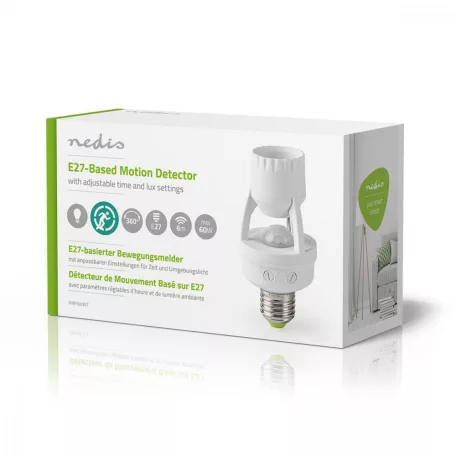 Mozgásérzékelő | Benti | E27 | F típus (CEE 7/7) | 360 ° | 5 - 60 W | 60 W | 300 W | 3 - 2000 Lux | érzékelő technológia: PIR | Sensor funkciókkal: 0.0 - 6.0 m