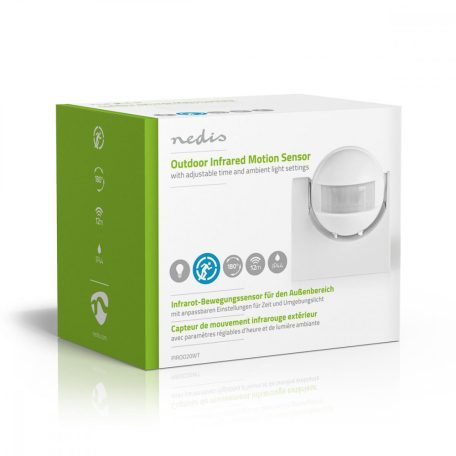 Mozgásérzékelő | Kül és Beltéri | 3-Wire | F típus (CEE 7/7) | 180 ° | 5 - 300 W | 300 W | 1200 W | 3 - 2000 Lux | érzékelő technológia: PIR | Sensor funkciókkal: 0.0 - 12.0 m