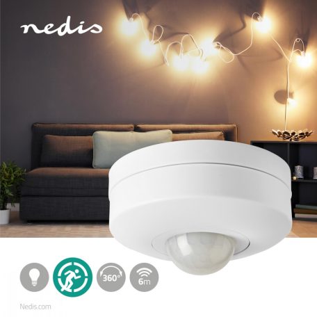 Mozgásérzékelő | Benti | 3-Wire | F típus (CEE 7/7) | 360 ° | 5 - 300 W | 300 W | 1200 W | 3 - 2000 Lux | érzékelő technológia: PIR | Sensor funkciókkal: 0.0 - 6.0 m